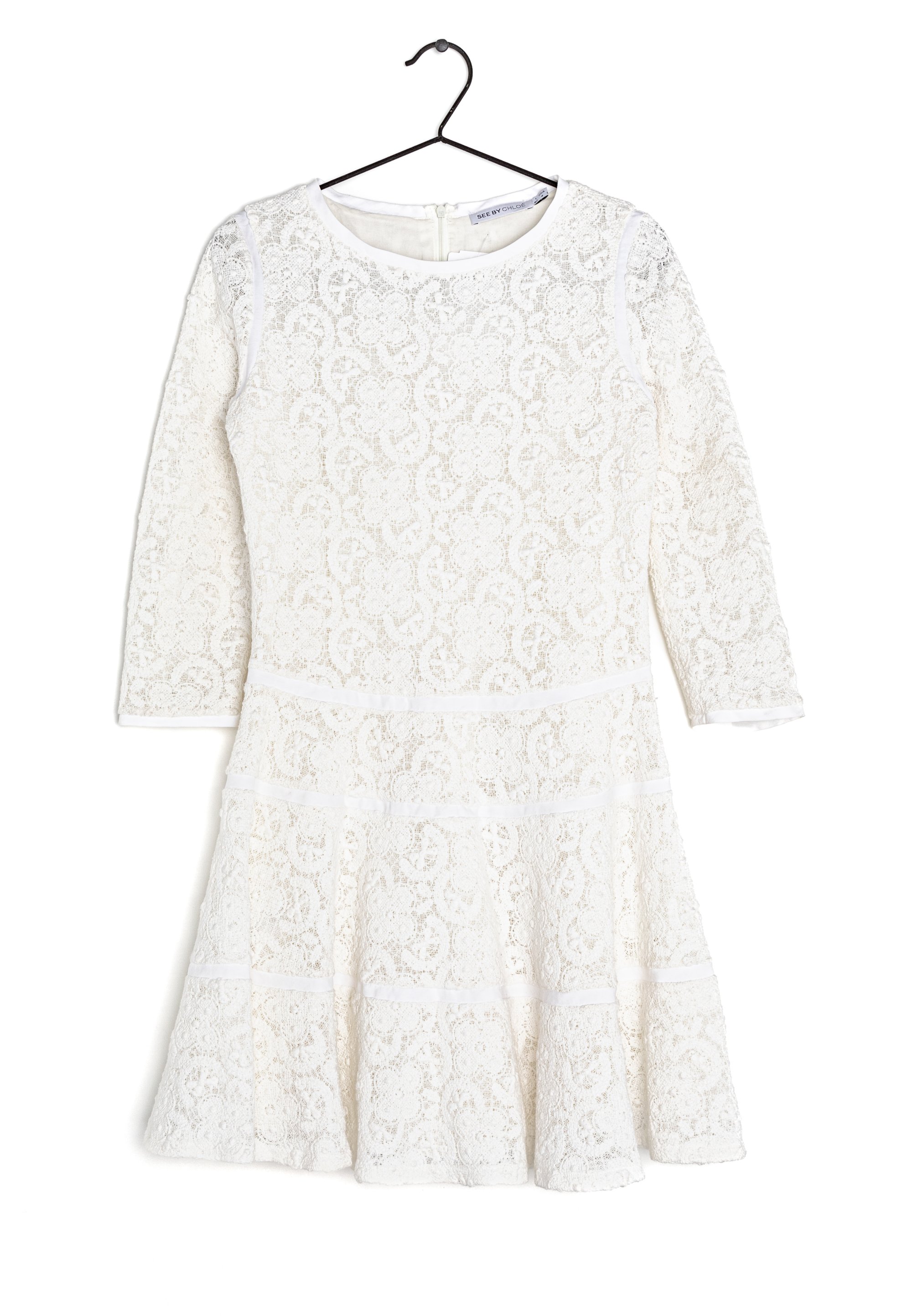 chinese dress ladies See By Chloe White Dress With Embroidered Detail - BOPF