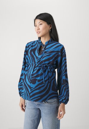 OLMKIMIKA - Bluse - black/blue