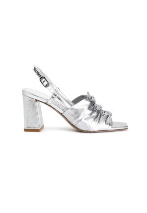 Sandali con tacco - silver-coloured