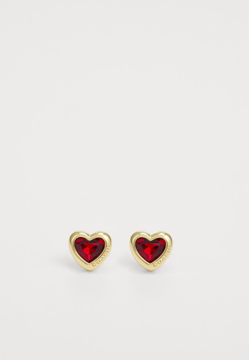 Coach HEART STUD Earrings goldcoloured/red/goldcoloured Zalando.ie