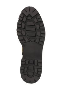 Schwarze Gummistiefelsohle mit tiefen, robusten Profilen und einer eingeprägten Schuhgröße 37 im Bereich des Fußgewölbes.