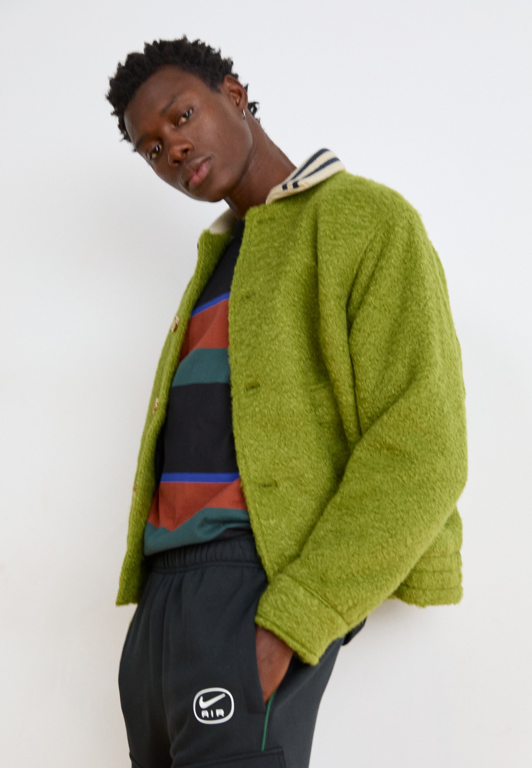 Nike Sportswear AIR - Pantaloni sportivi - black/fir/nero - Zalando.it