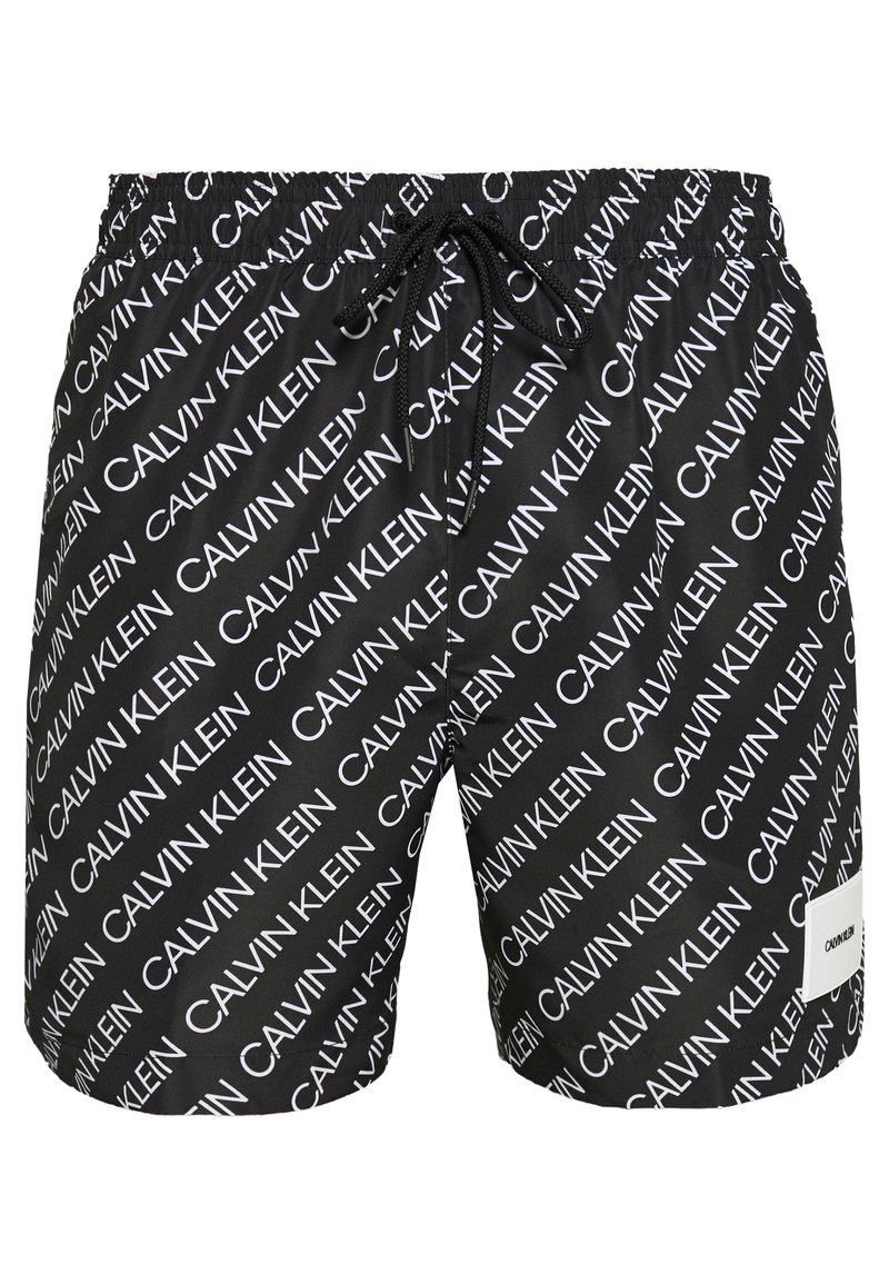 Herren Badehosen | Calvin Klein Swimwear MEDIUM DRAWSTRING PRINT Badeshorts black/schwarz - GQ28583 Herren Badehosen | Calvin Klein Swimwear MEDIUM DRAWSTRING PRINT Badeshorts black/schwarz - GQ28583