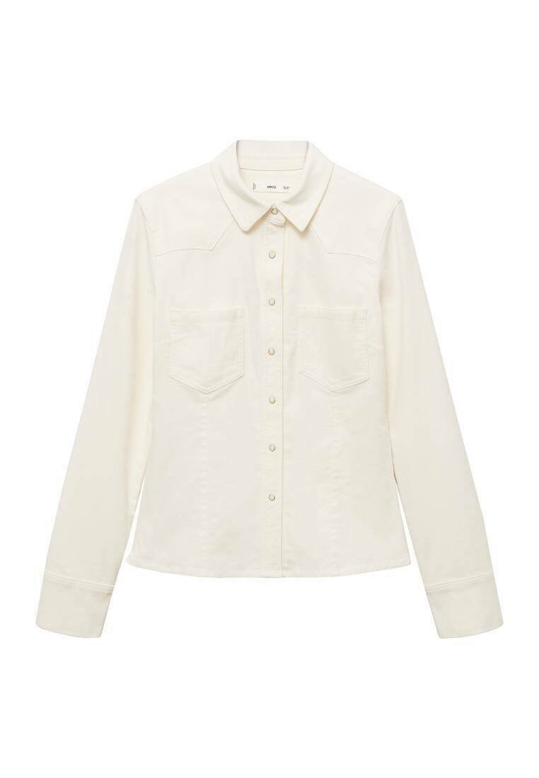 Mango Overhemdblouse beige