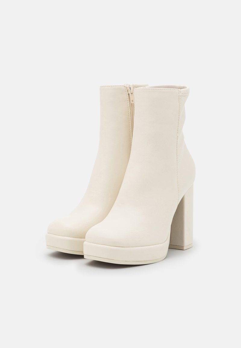 Call Spring IZABELLE - Botines con plataforma - ice/blanco - Zalando.es