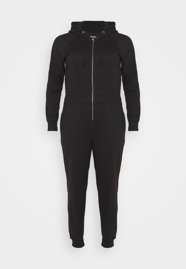 HOODED - Overall / Jumpsuit /Buksedragter - black
