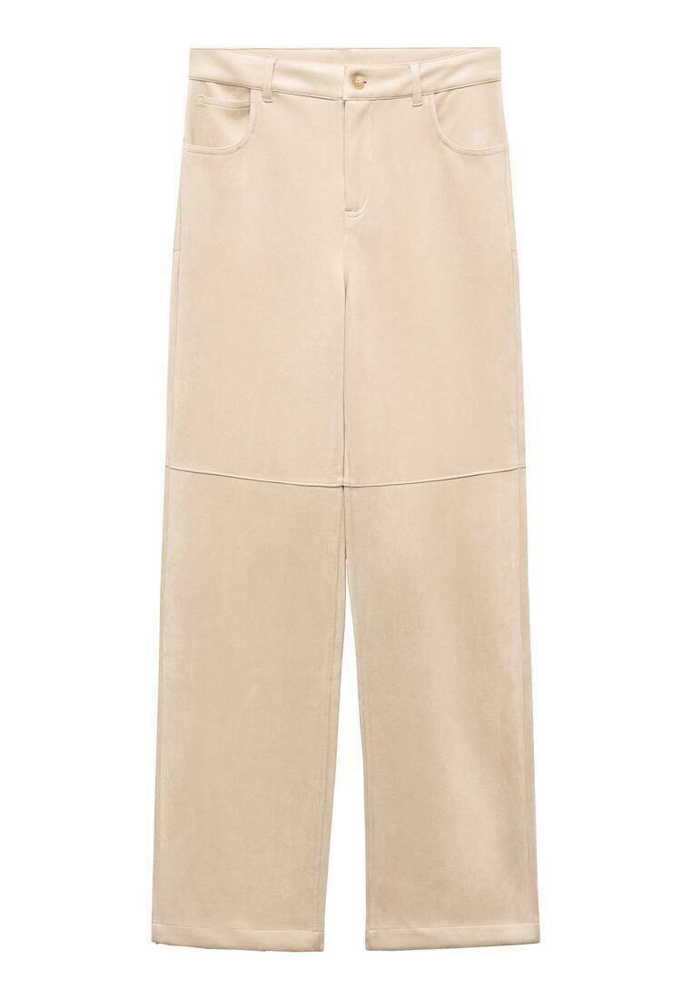 Mango Broek zandkleur Mango Broek zandkleur