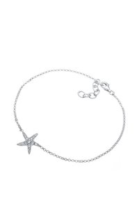 Elli SPARKLING SEESTAR CHARM - MIT KRISTALLEN VON SWAROVSKI® - Ankelkæder - silberfarben