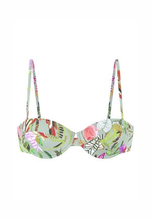s.Oliver Haut de bikini - grün bedruckt
