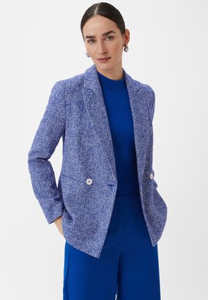 comma MIT STRUKTURMUSTER - Blazer - royalblau