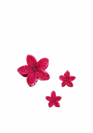 SET OF 3 SHINY FLORAL - Hårstyling-accessories - light pink
