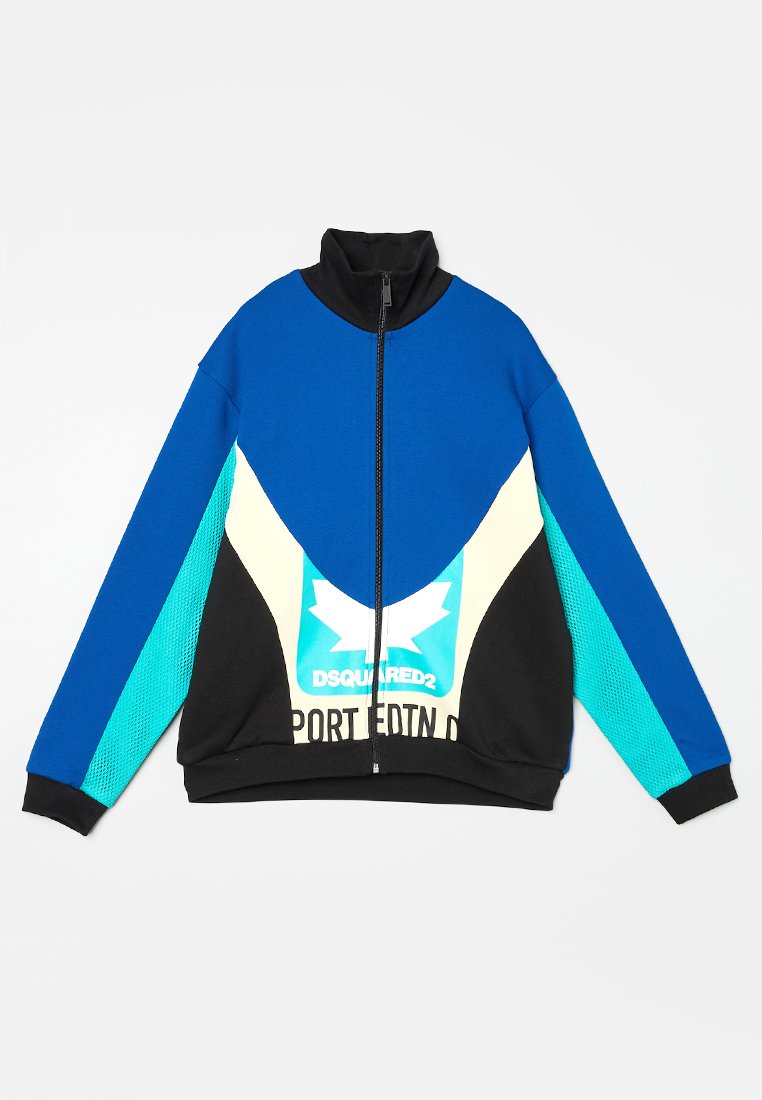 Dsquared2 Sweater met rits koningsblauw