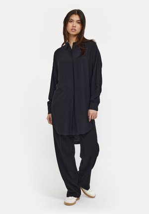 SRFREEDOM LONG - Button-down blouse - 001 black