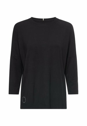 MIT RUNDHALSAUSSCHNITT - Langarmshirt - caviar