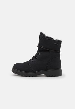Lace-up ankle boots - black