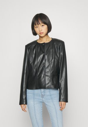 ONLY Petite ONLSARA JACKET - Imiteret læderjakke - black