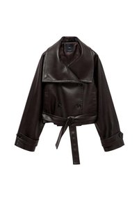Giacca in similpelle - brown