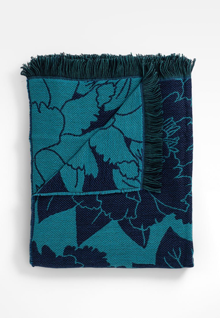 KENZO Home Plaid bleu pétrole