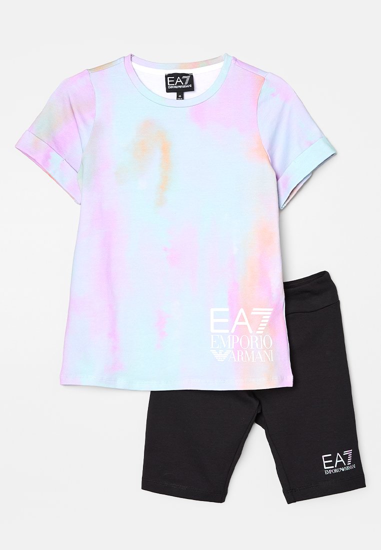 EA7 Emporio Armani T-shirt print zwart denim/blackdenim EA7 Emporio Armani T-shirt print zwart denim/blackdenim