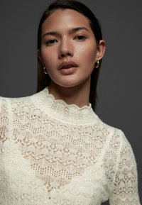 Next REGULAR FIT HIGH NECK  - Džemper - white ecru