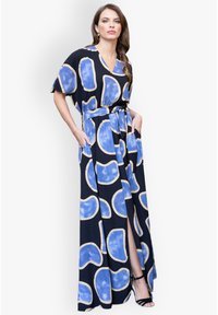 HotSquash SPLIT FRONT - Velika haljina - blue black cloud gate