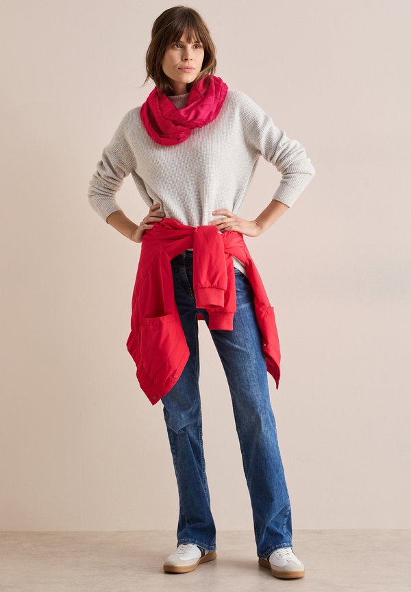 GESTREIFTER LOOP - Schlauchschal - rot