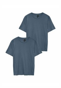 Vero Moda 2ER-SET KLASSISCHES  MIT RUNDHALS - Basic T-shirt - blau