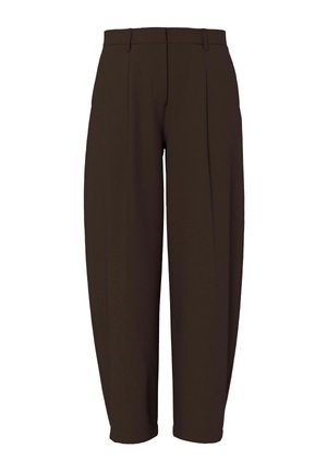 Pieces, PCBOSELLA MW BARREL PANTS NOOS BC - Pantalon classique - hot fudge