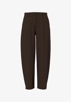 Pieces, PCBOSELLA MW BARREL PANTS NOOS BC - Pantalon classique - hot fudge