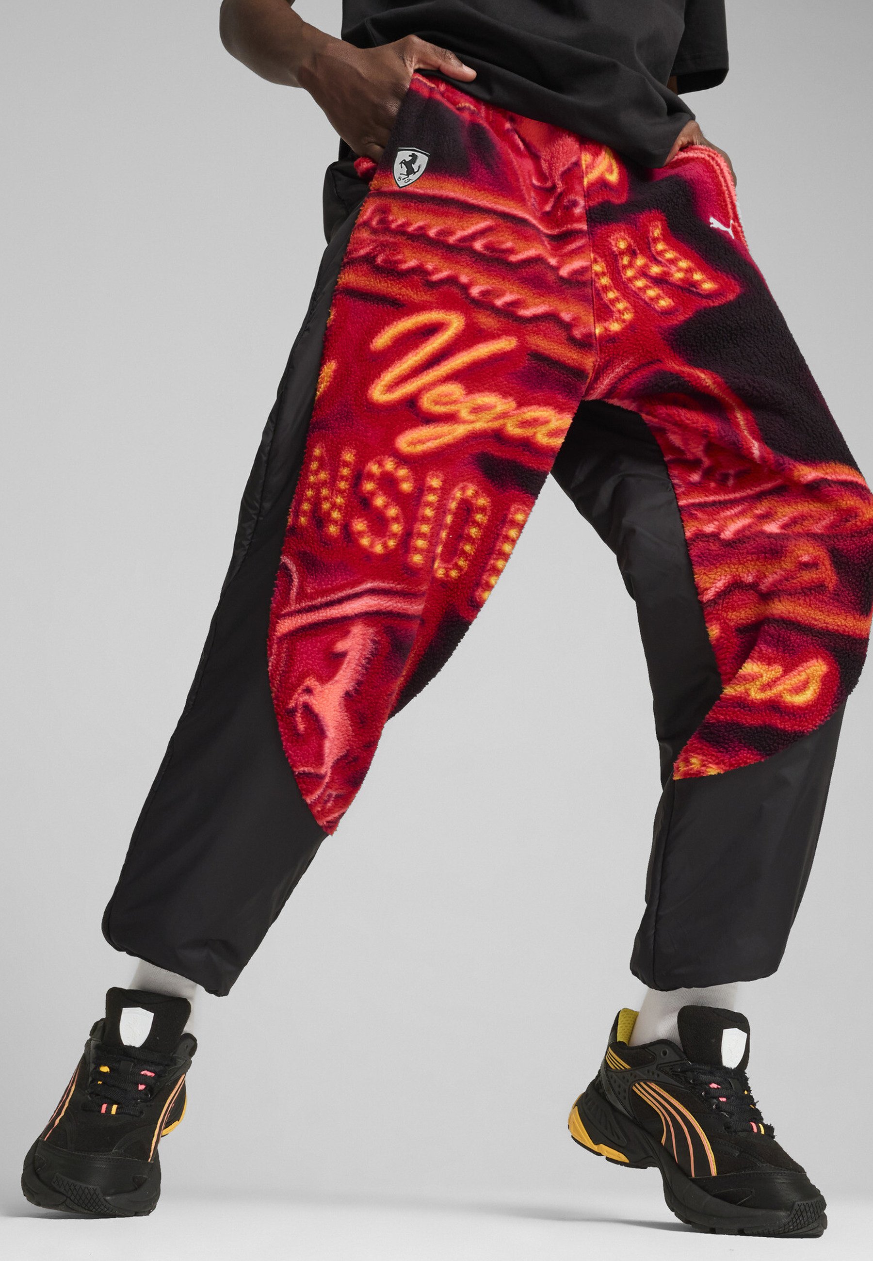 Puma FERRARI RACE - Pantalon de survêtement - black/noir - ZALANDO.FR