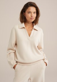 Top dugih rukava - beige