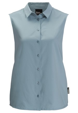 Button-down blouse - blue