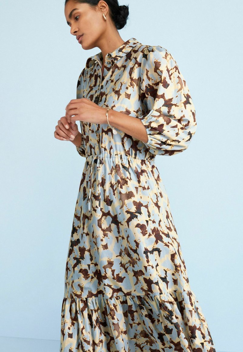 Damen Freizeitkleider | Next Blusenkleid blue brown print/hellblau - PQ41643 Damen Freizeitkleider | Next Blusenkleid blue brown print/hellblau - PQ41643