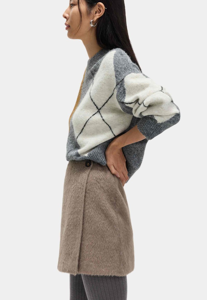 Jupe Femme Marks And Spencer Beige Taille 22 – Coupe A, Midi, Zippée, état Excellent
