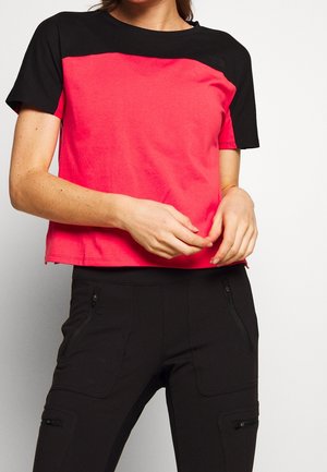 Print T-shirt - coral