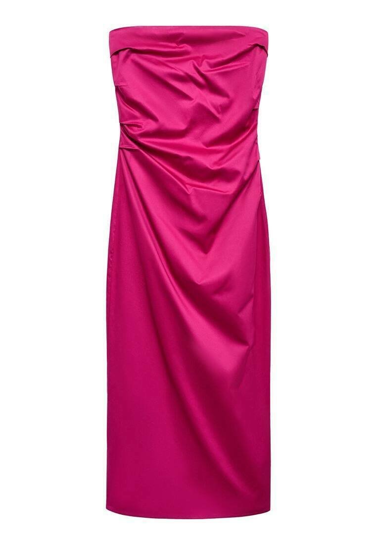 Mango Cocktailjurk donkerroze Mango Cocktailjurk donkerroze