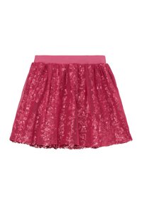 s.Oliver MIT PAILLETTEN - Plooirok - pink