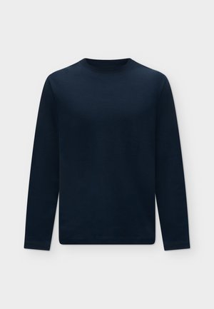 Selected, SLMTAJ HEAVY LS O-NECK TEE - T-shirt à manches longues - sky captain