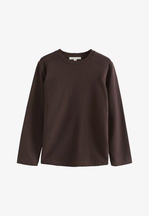 Next, LONG SLEEVE HEAVYWEIGHT GRAPHIC REGULAR FIT - Maglietta a manica lunga - chocolate brown