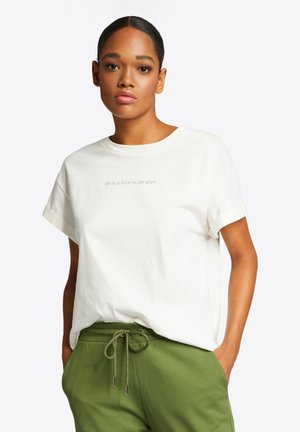 T-SHIRT AUS BIO-BAUMWOLLE BIO-BAUMWOLLE - T-shirt print - buttermilk