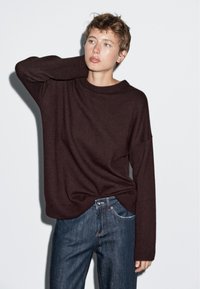 Massimo Dutti Svetr - bordeaux