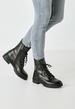 Tamaris MIT TOUCH-IT REMOVABLE  - Bottines à plateau - anthracite pat