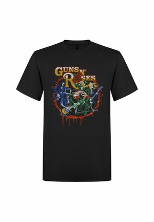 rockshirts, GUNS N´ROSES SKELETONS T-SHIRT - T-shirt con stampa - black