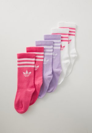 CREW UNISEX 6 PACK - Socken - white/pink fusion/powder plum melange