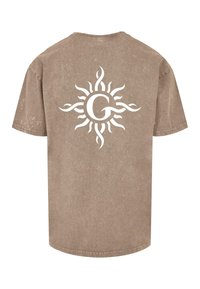 Merchcode GODSMACK LUNAR PHASES  - T-shirts med print - darkkhaki