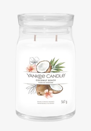 SIGNATURE LARGE JAR COCONUT BEACH - Geurkaars - white