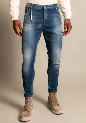 Slim fit jeans - destroyed denim