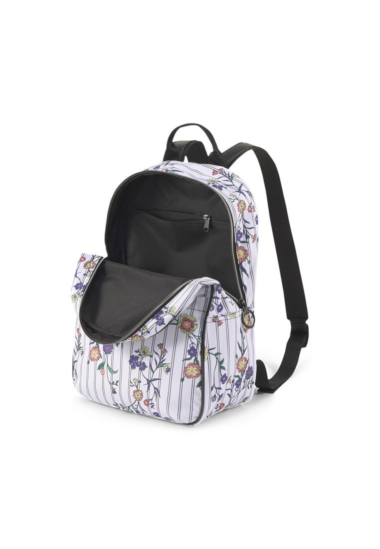 Puma PRIME TIME FESTIVAL - Rugzak - white-black-flower aop/wit - Zalando.nl