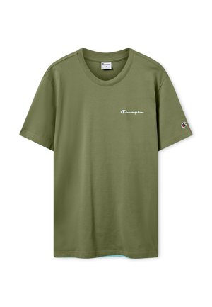 Champion, CHAMPION SS TEE ICONS CONTRAST - T-Shirt basic - khaki
