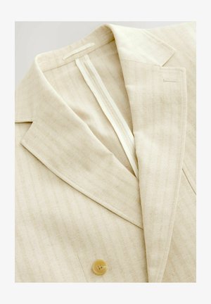 Next REGULAR FIT-TEXTURED STRIPE DOUBLE BREASTED - Sako - neutral
